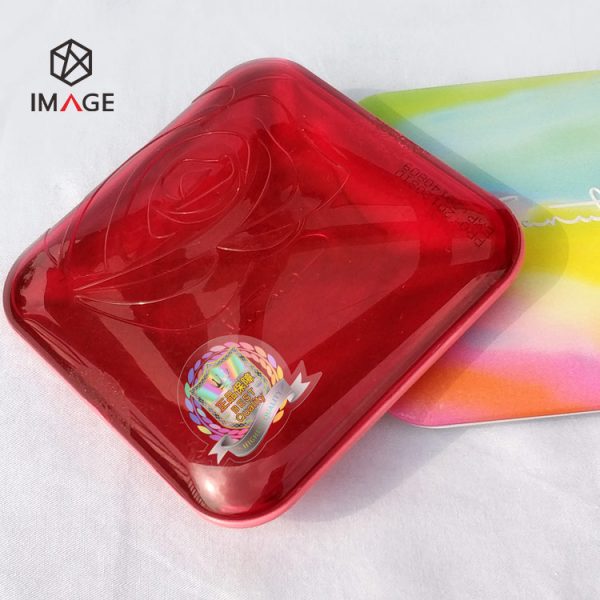 High brightness transparent hologram sticker for cosmetic package box
