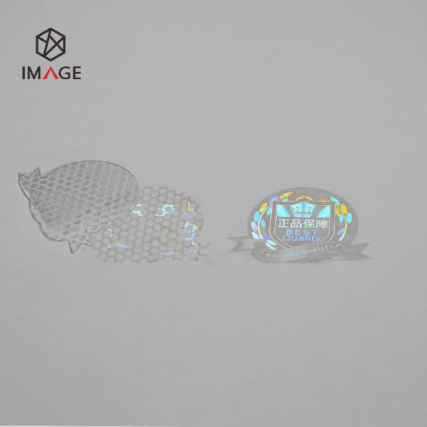 clear hologram sticker with tamper proof feature