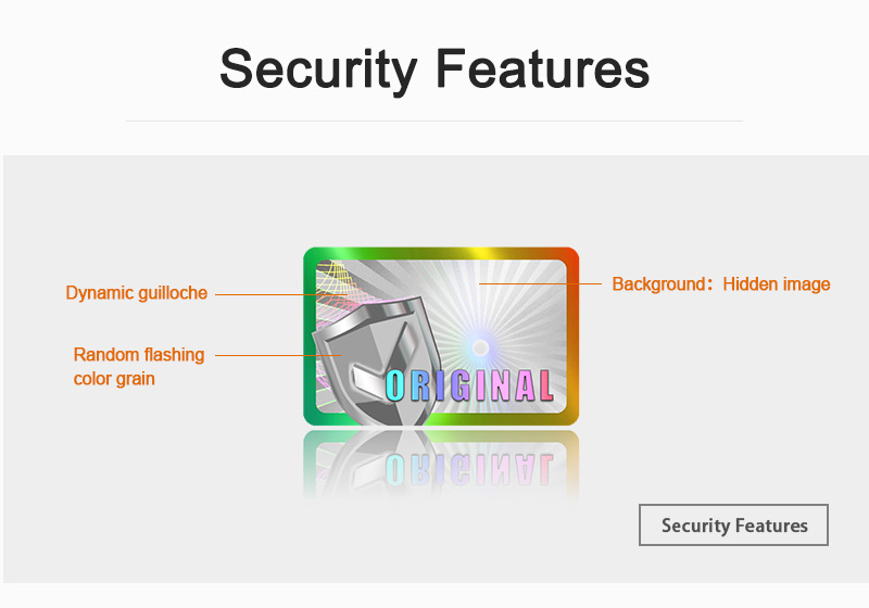 silver hologram label security features