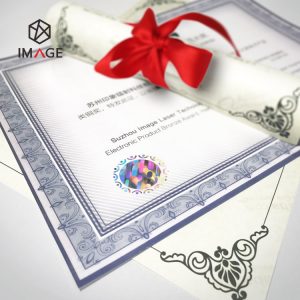 30mm dia hologram stickers for certificates security