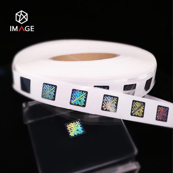 beautiful 3d square hologram sticker in roll