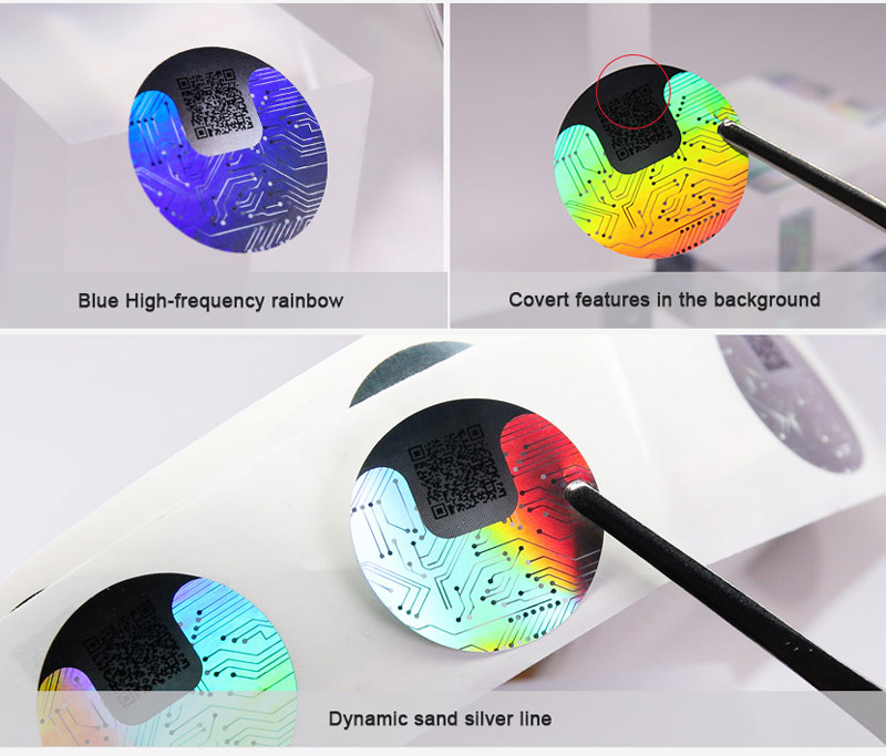 custom round hologram sticker detailed pictures (2)