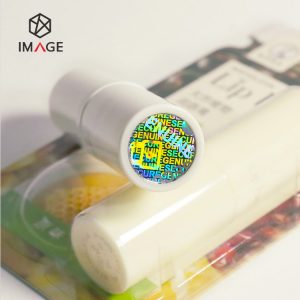 genuine secure hologram stickers for lipstick packaging