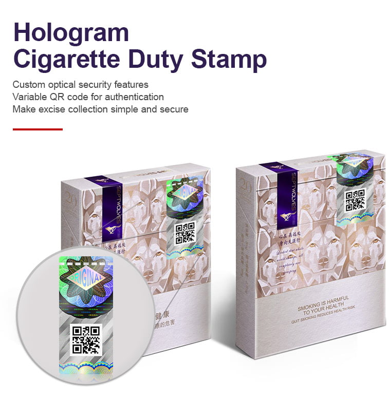 hologram cigarette tax stamp