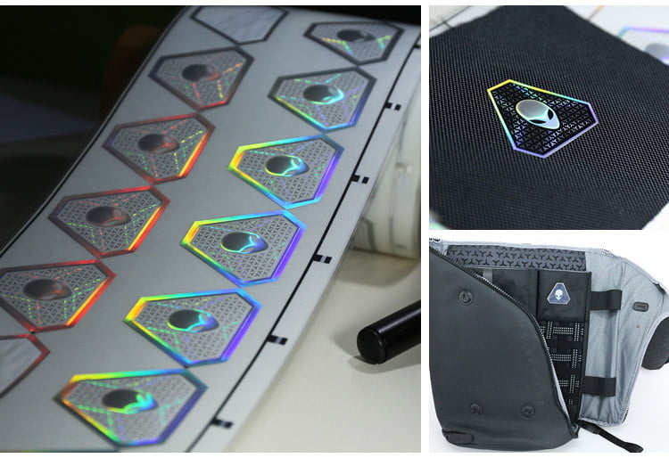 hologram hot stamping sticker for fabric material