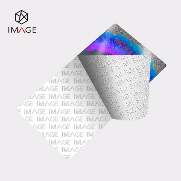 hologram tax stamp for fertilizer products, VOID residues if peeling it off
