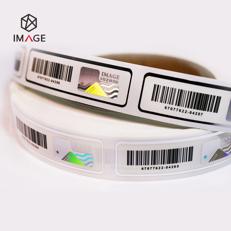 roll form hologram barcode stickers
