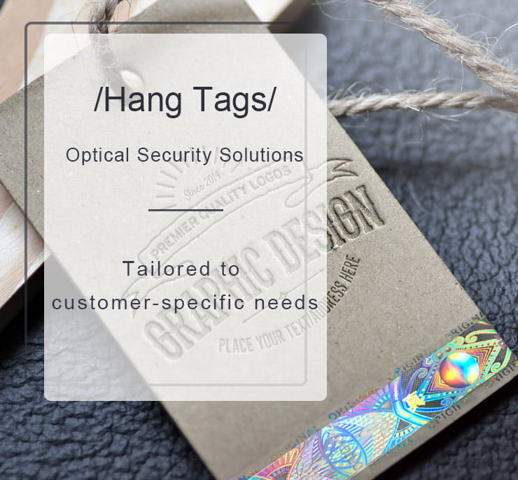 security hologram solutions for hang tags
