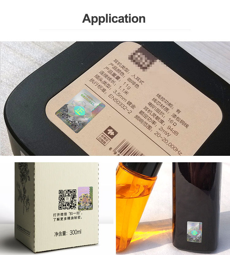 void holographic label application