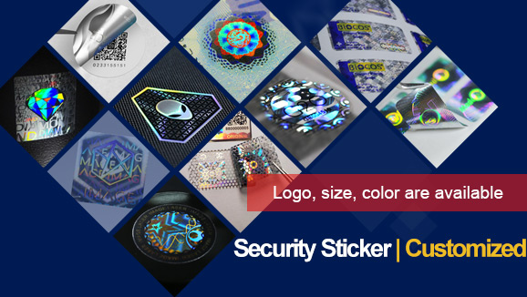 hologram stickers with brand logo for security