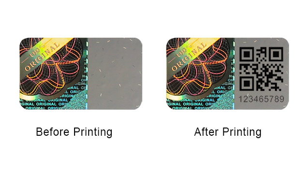 Print a QR Code on Hologram Sticker