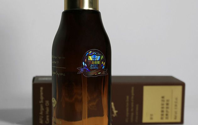 attractive 3d holographic label for cosmetic bottle