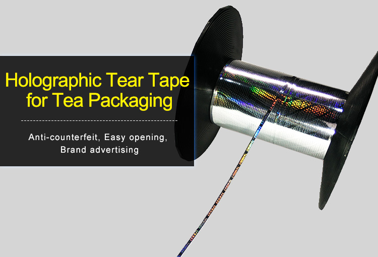 2.5mm optical tear tape for tea packaging box