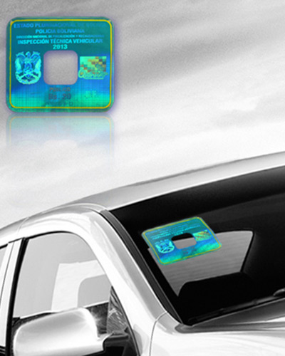3d hologram label for car front windshield