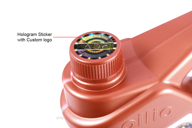 custom logo hologram sticker for automotive lubricants
