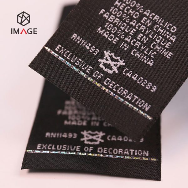 0.8mm hologram thread for clothing woven label