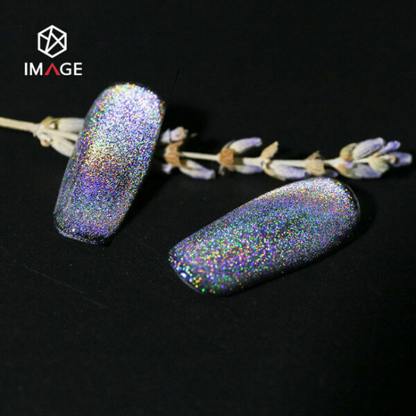 2um thick shiny holographic pigment for nail art