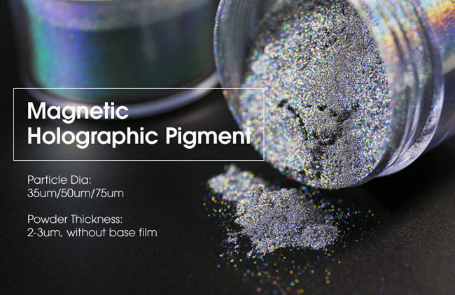 35um, 50um, 75um magnetic holographic pigment