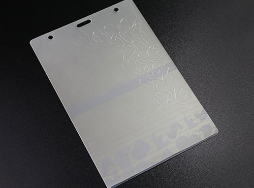 hologram laminate pouch with laser engraving