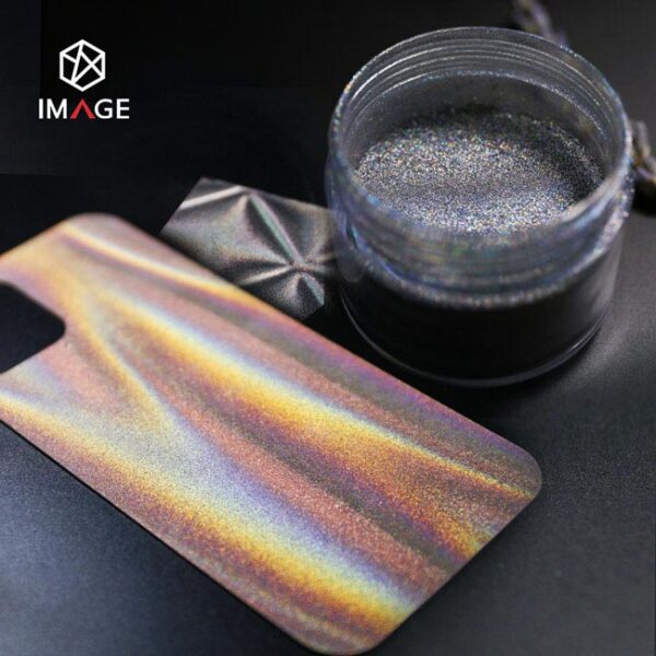 holographic pigment for mobile phone texture application