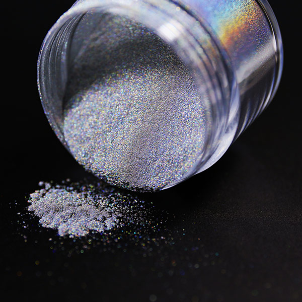 holographic pigment with a thickness of 2um