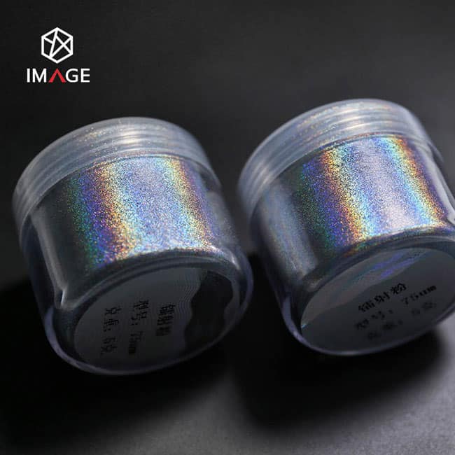 magnetic optical diffraction powder with acrylic jar packed