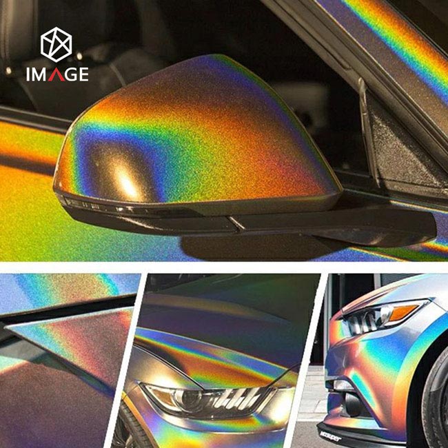 rainbow holographic pigment powder for for auto paint
