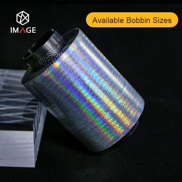 rainbow optical tear tape with available bobbin sizes