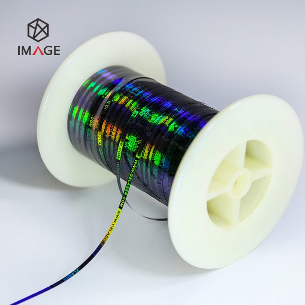 self adhesive tear tape with optical diffraction effect
