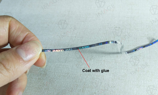 tear tape with pressure-sensitive adhesive