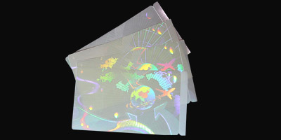 adhesive hologram overlay sticker for cr80 card