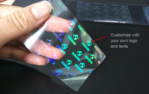 25 ID Cards Security Hologram Overlay Stickers With