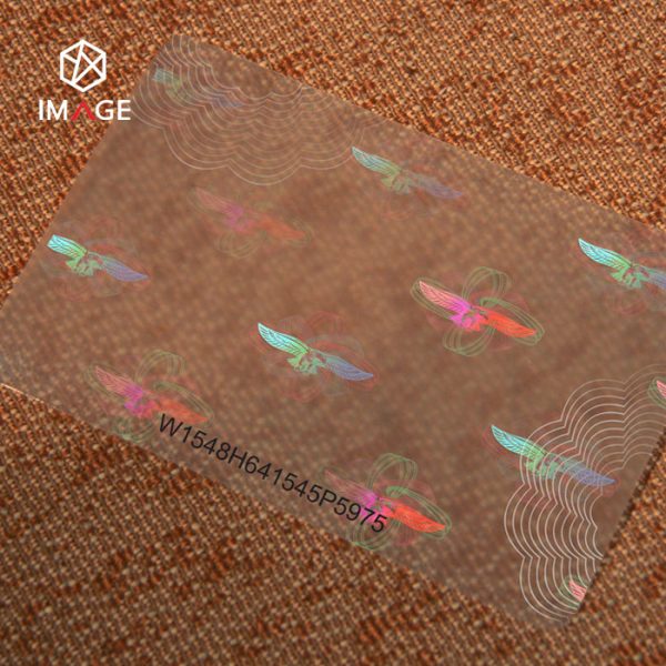 250 micron hologram buterfly pouch
