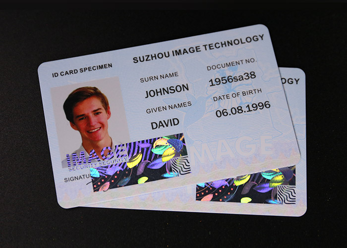 security hologram id cards with printed persona