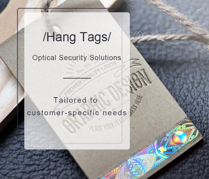 tailored optical security solutions for hang tags