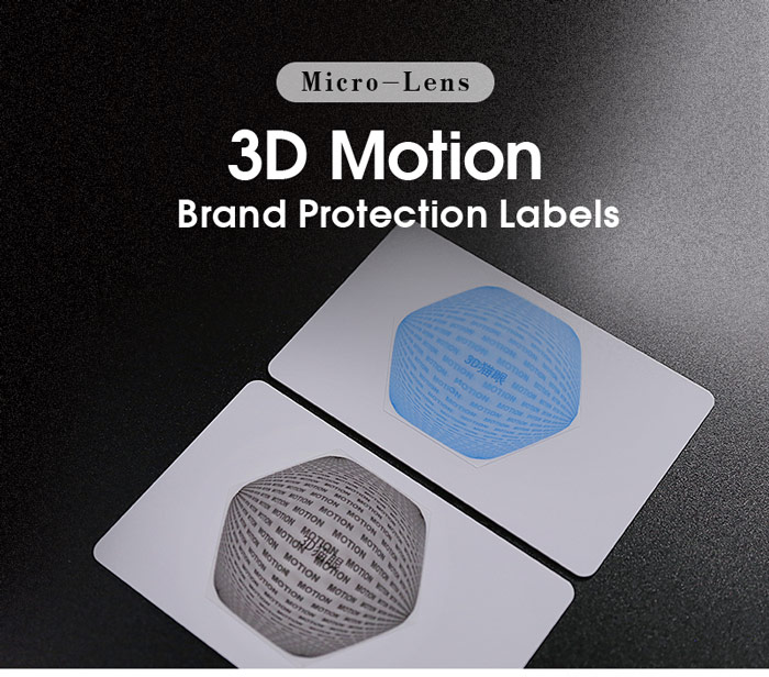 3d micro lens 3D motion brand protection label