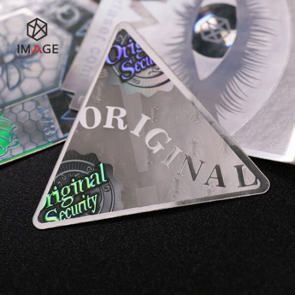 3d micro lens hologram motion label with relief word