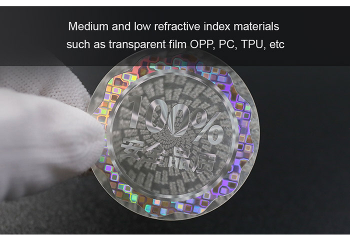 3d micro lens motion hologram sticker