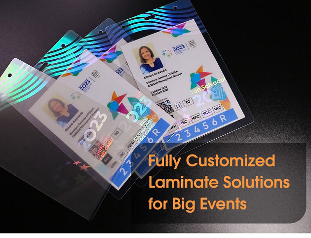 Hologram card, Hologram ID card lamination pouch and Hologram card overlay