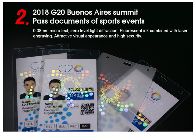 lamination pouches for 2018 G20 Buenos Aires Summit