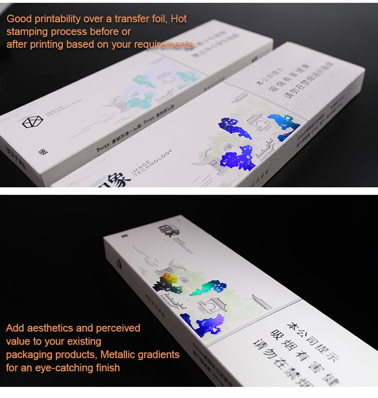 wallpaper pattern metalized hologram foil for packaging with attractive optical effects (1)