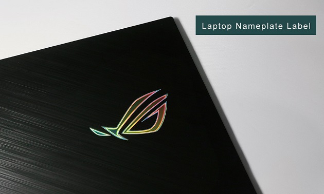 laptop nameplate logo label for electronic product application