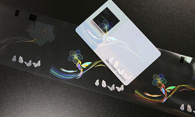 security ID cards with holographic design