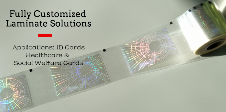 fully customized hologram patch film for various cards application