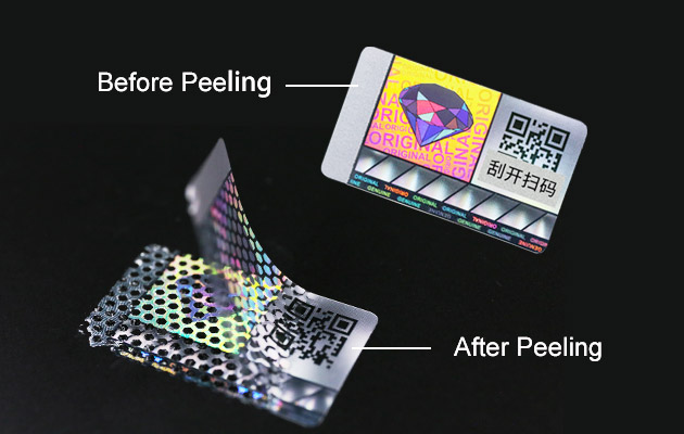 Holographic tamper-proof sticker, any unauthorized transfer will result in residue