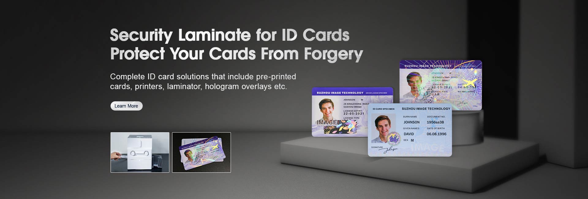 holographic laminate for id cards, make cards more secure and durable