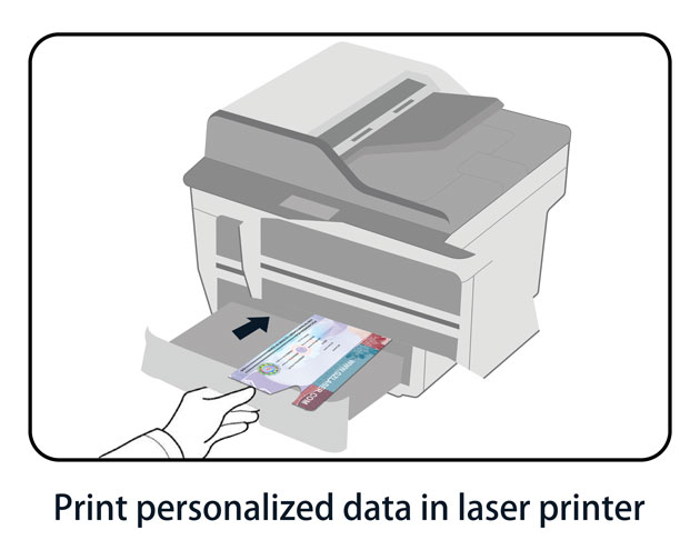 Security stamping foils work well with laser printers