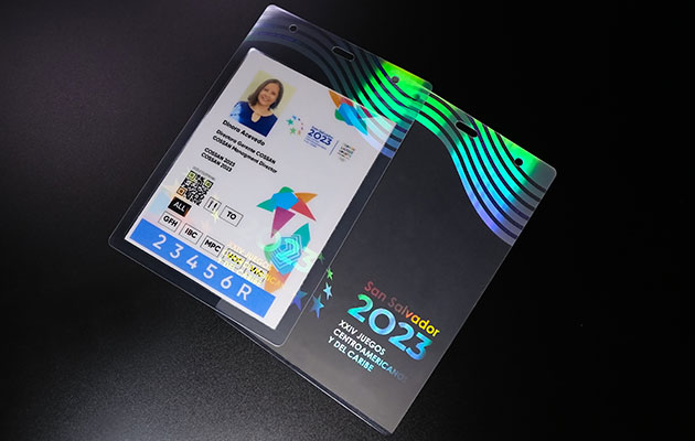 hologram heat lamination pouches for 2023 Central American and Caribbean Games projects