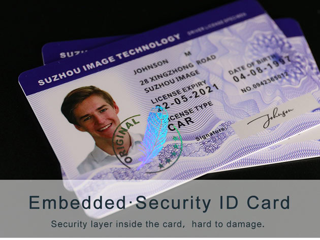 HRI (high refractive index) coating for embedded security id cards