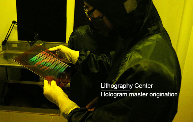 Lithography (Dot Matrix Hologram) Center, Hologram Master Origination